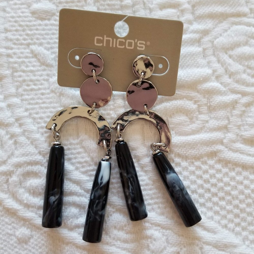 3 for $15 - Chico’s black & silver earrings